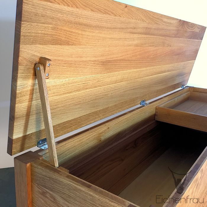 Bettkommode aus Massivholz 140x60x40 cm (BxHxT) form500-58 – Bild 5