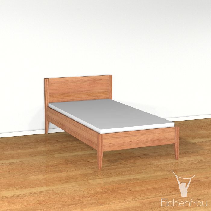 Einzelbett Massivholz 208 x 84 cm (LxH) form601-2 – Bild 2