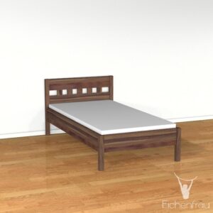 Einzelbett Massivholz 208 x 84 cm (LxH) form602-2