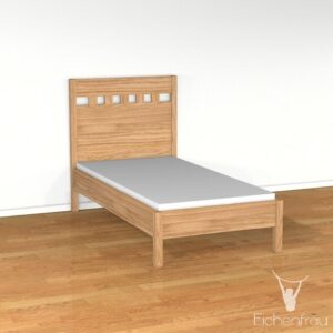 Einzelbett Massivholz 208 x 84 cm (LxH) form602-3