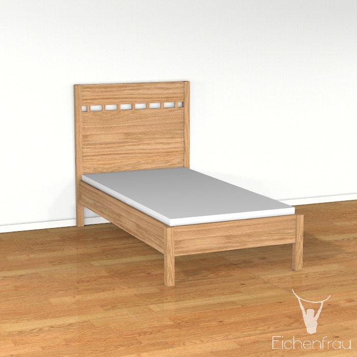 Doppelbett Massivholz 208 x 168 cm (LxH) form603-6 – Bild 2