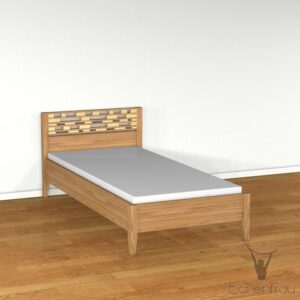 Einzelbett Massivholz 208 x 84 cm (LxH) form604-2